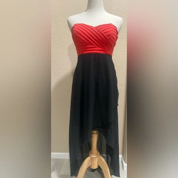 guess red and black dress Women's G by Guess Dress Red Black Colorblock Size Small S Bodycon